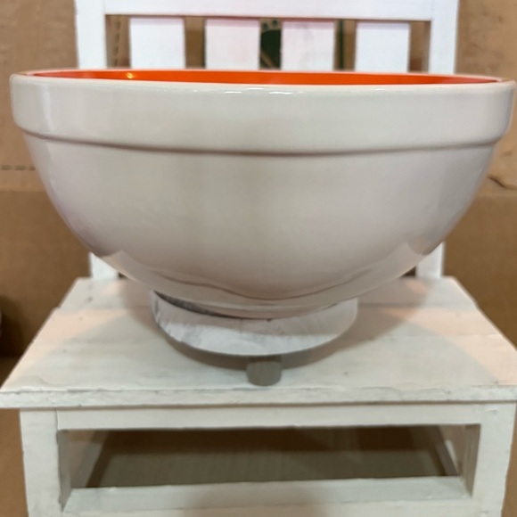 Large Rae Dunn Witch's Brew Ceramic Bowl - Orange Interior - Picture 3 of 3